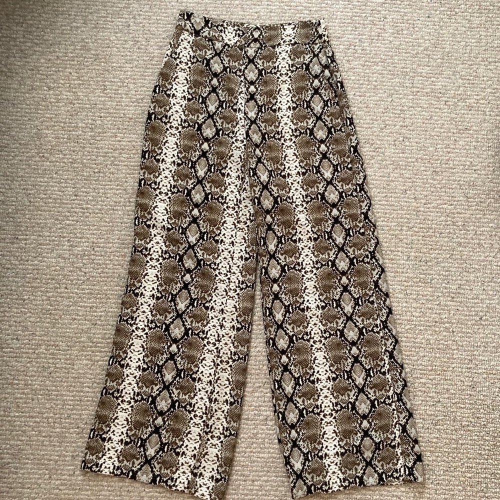 Snake Print Dress Pants